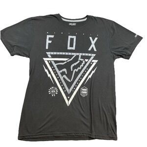 FOX Heritage Forged Graphic T-Shirt Mens Black Casual Short Sleeve Medium‎